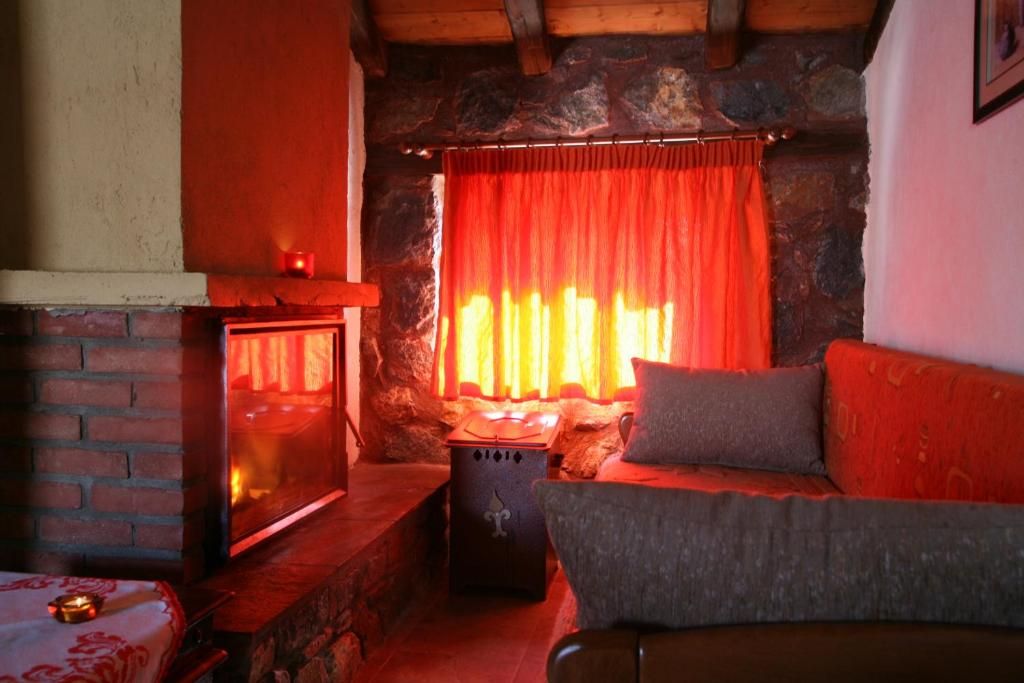 Χώρος καθιστικού στον ξενώνα